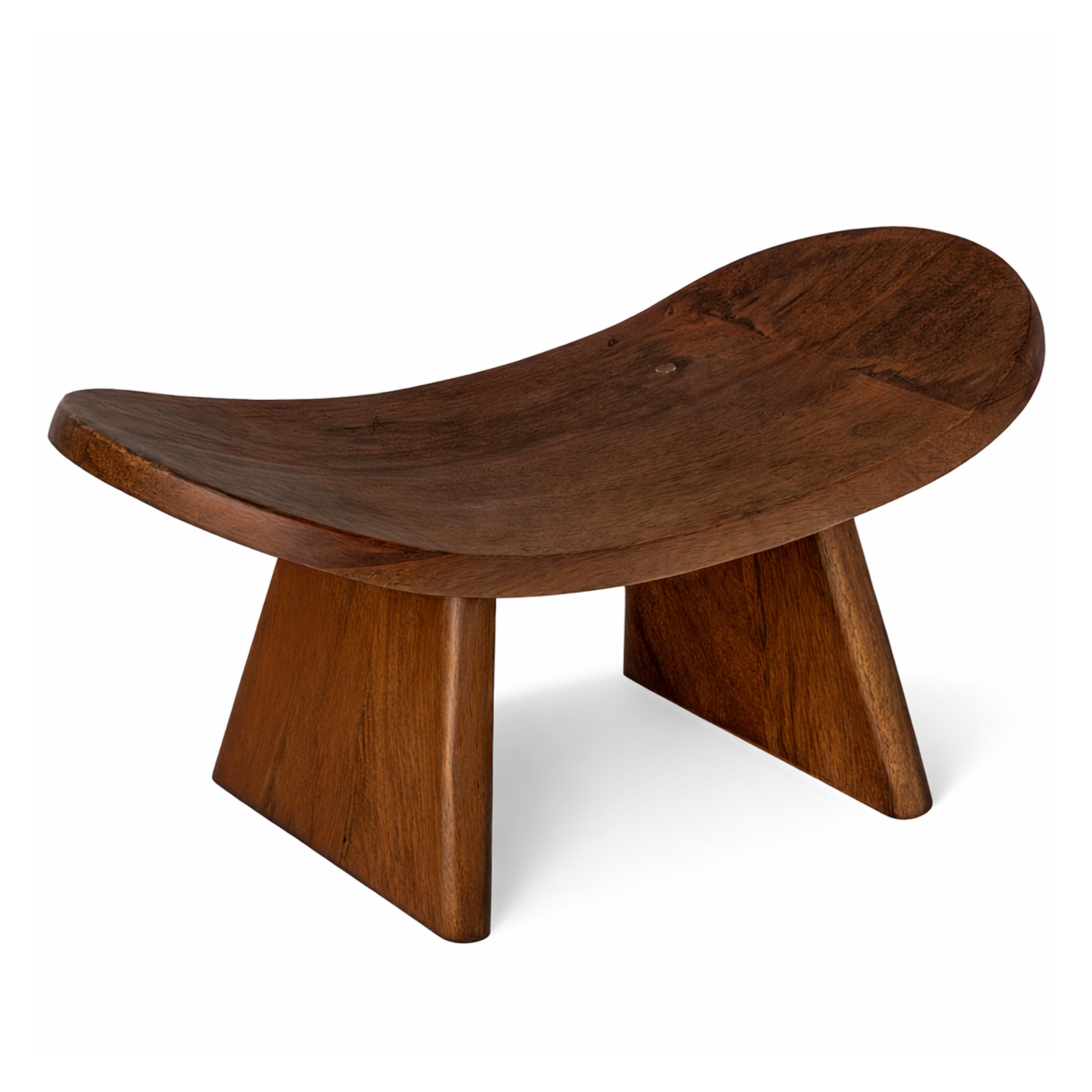 Tabouret de méditation en bois